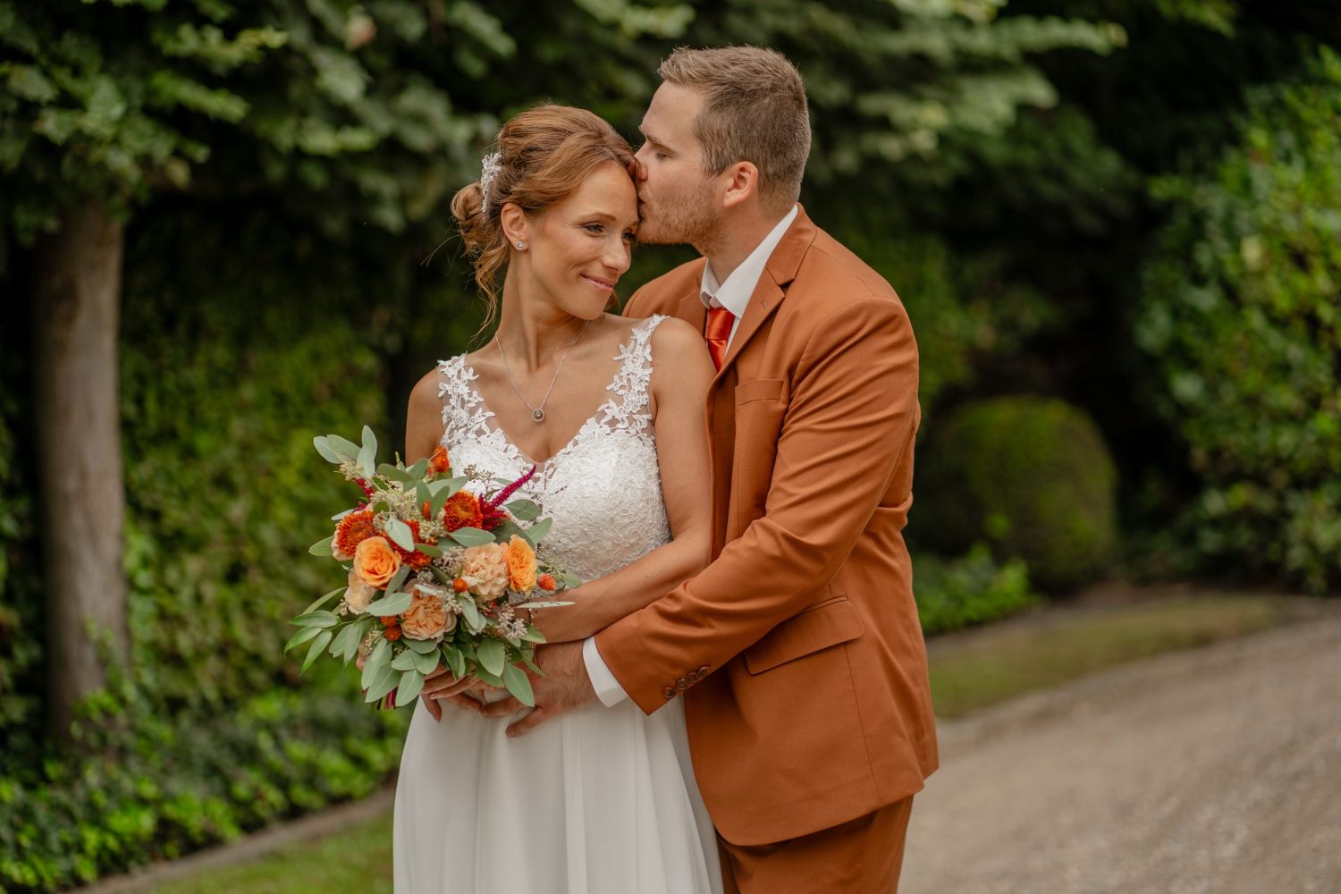 spontane huwelijksfoto's door de trouwfotograaf in de Kempen